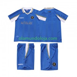 Camisola Chelsea 1997 Retro Criança Equipamento Primeiro 1999 Manga Curta